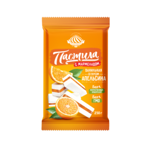 Пастила «Ванильная» с мармеладом (вкус апельсина)