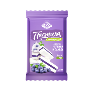 Пастила с мармеладом со вкусом «Черники и сливок»