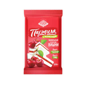 Пастила «Ванильная» с мармеладом (вкус вишни)